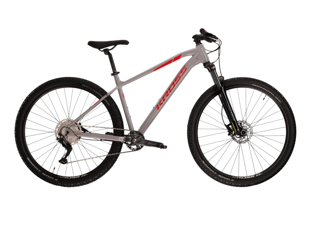 Horské kolo KROSS Level 4 M 29" šedá/červená 17"